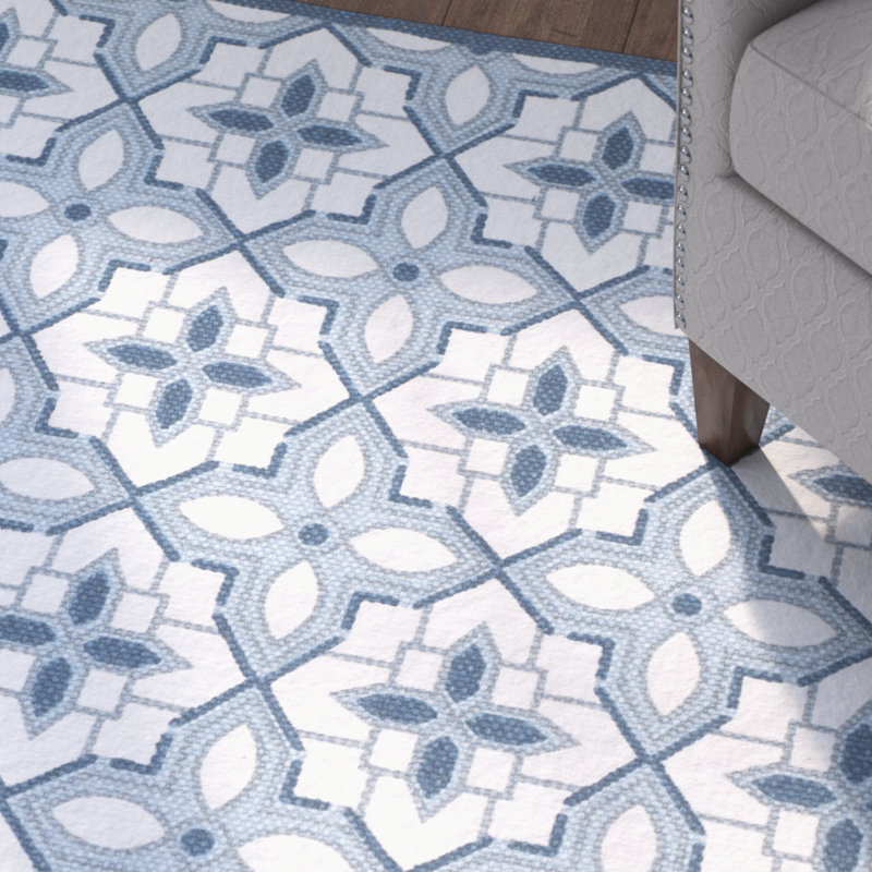 Cedar Brook Hand Loomed Cotton Geometric Rug, 2'3" x 3'9"