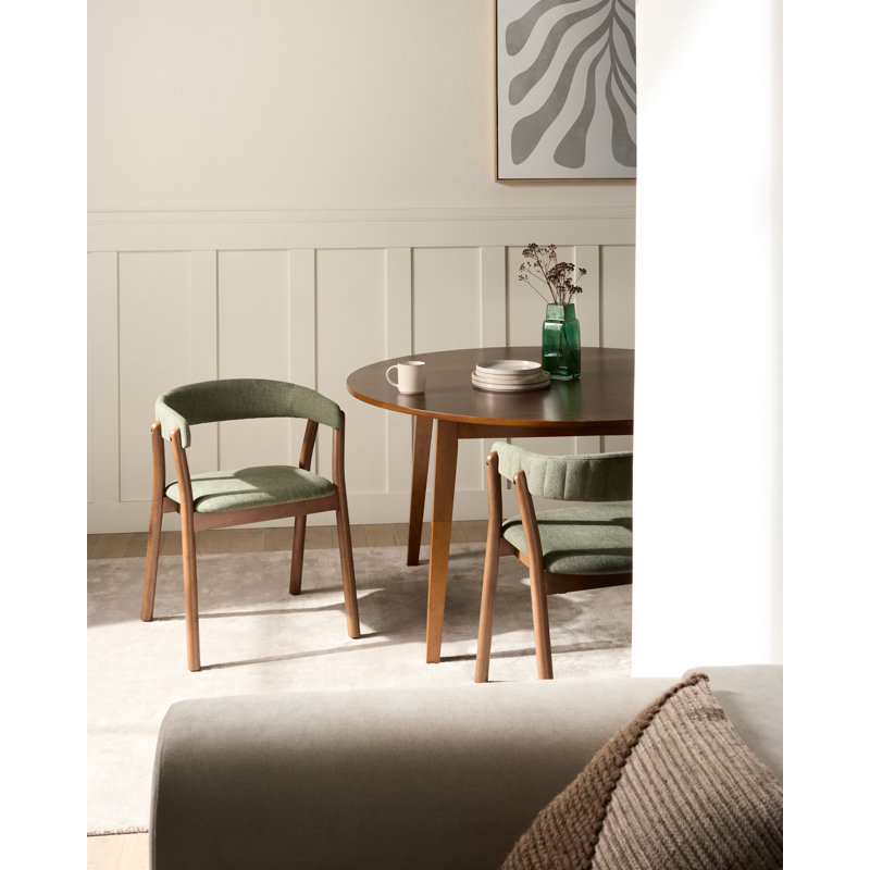 45cm H Fabric Upholstered Upholstered Back Armchair, Green