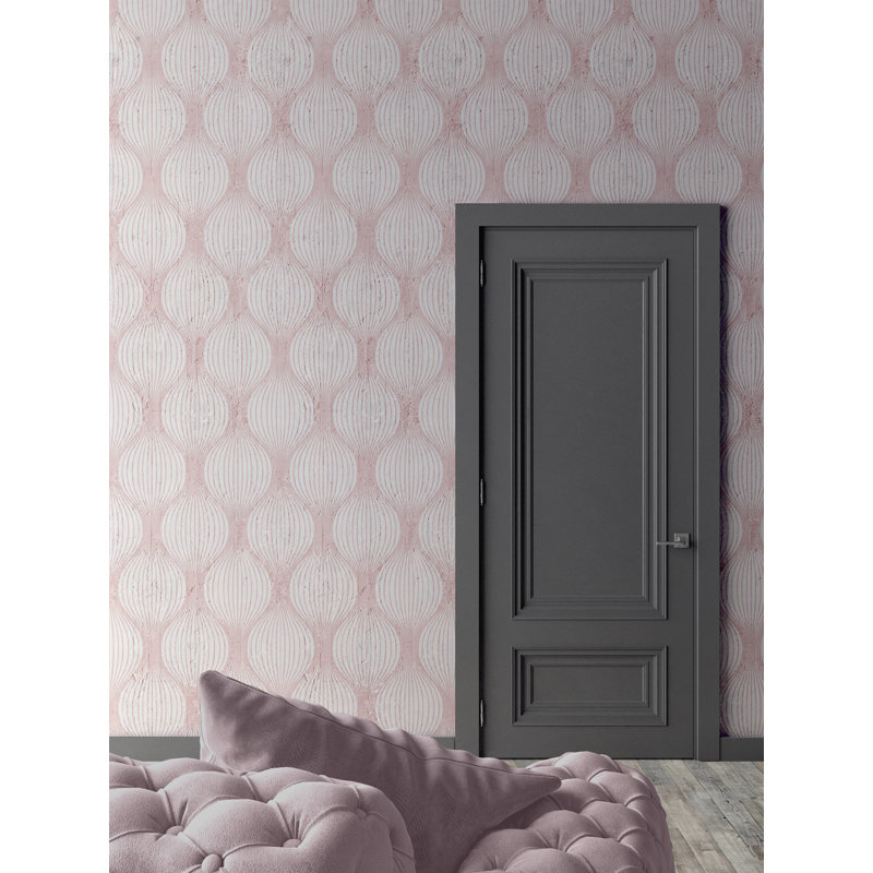 Generre 10m x 52cm Matte Paste the Wall Wallpaper Roll, Pink