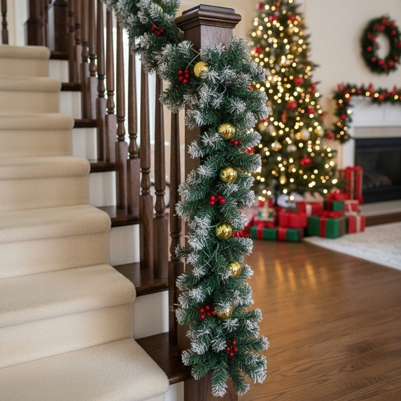 180cm Lighted Faux Garland with Lights