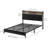Naumann Upholstered Bookcase Storage Bed-932650332-930087539