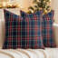 Housses de coussin de Noël écossais tartan écossais 20 x 20 bleu-138214111-138214108