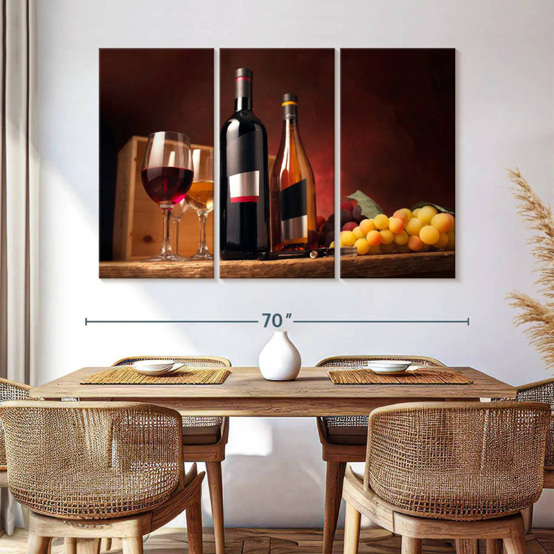 Yarlin Wine On The Table, 42" H x 65" W