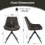 Chaise de bureau en lin Loklun-349842860