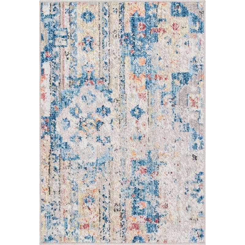 Geometric Indoor Rug, Rectangle 2'2" x 3'