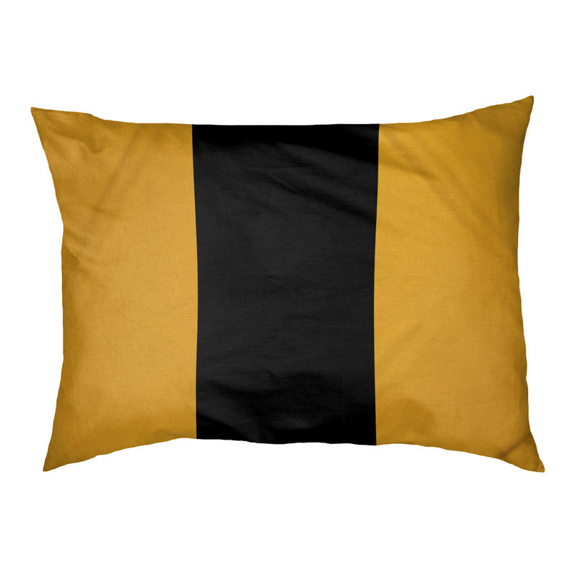 Coussin Pittsburgh, Grand (l 40 po x P 30 po x H 14 po), Doré / noir / doré