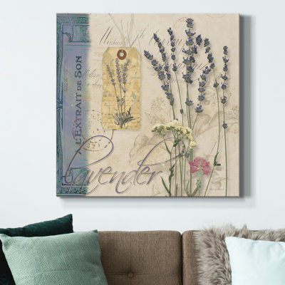 Lavande - reproduction d'art sur toile tendue