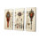«African Sacred Symbols I» sur toile, reproduction de 3 pièces