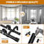 Black 1'' Bay Window Double Curtain Rod