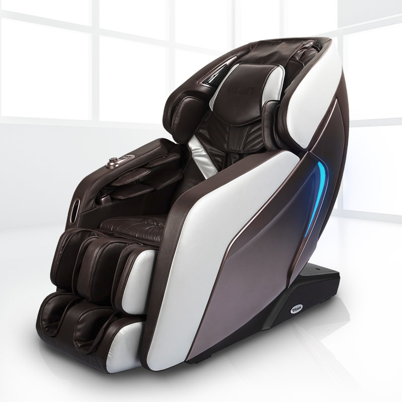 Fauteuil de massage Pro Acro 3D, Similicuir brun, Brun
