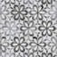 Carreau en porcelaine à motif de marguerite 7 po x 8 po Classico Bardiglio