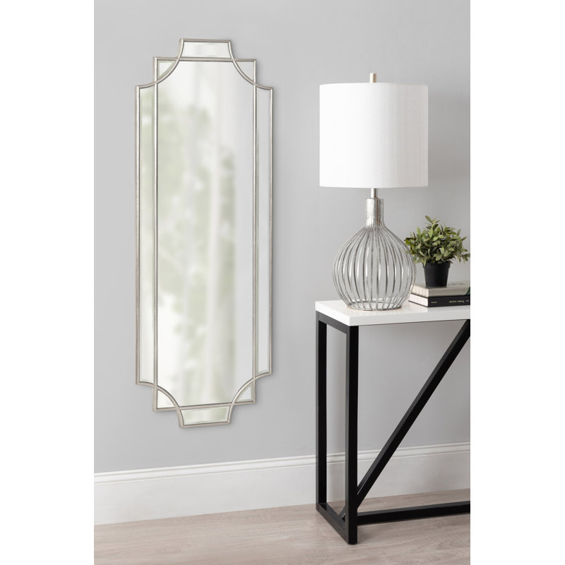 Ocilla Flat Mirror, Silver, 42" x 16"