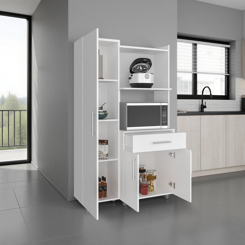 Armoire de cuisine et micro-onde complète Pantress