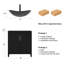 Meuble-lavabo simple 30 po avec lavabo moderne autoportant-1703323688