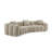 Ollis Minimore Modern Style 126.77" W Modular Curved Shape Type3 4s Sofa-122499735