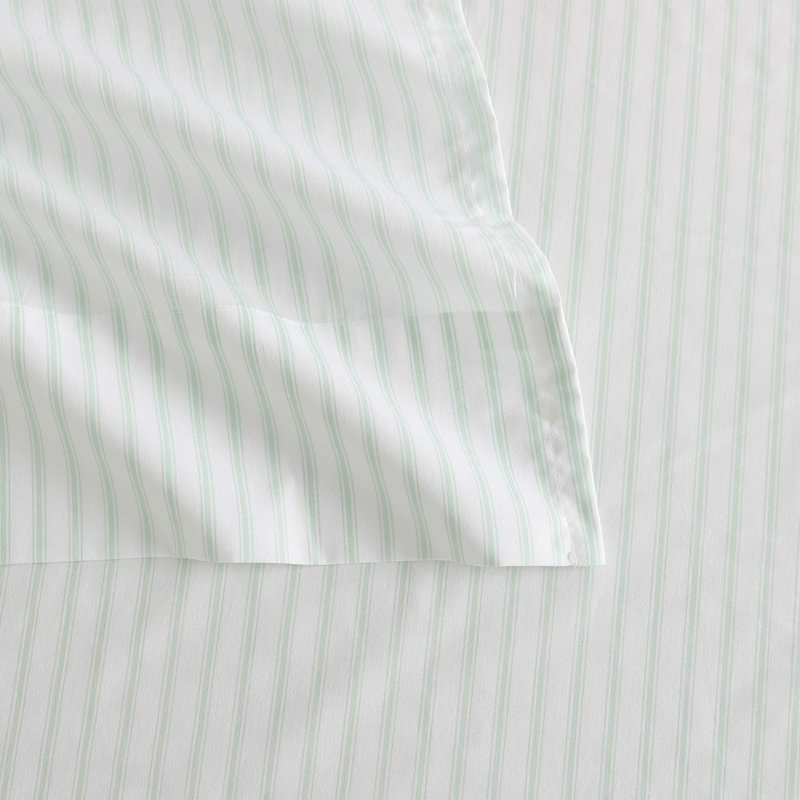 Ensemble de draps en coton percale Martha Stewart, Ensemble de draps pour très grand lit avec 2 taie