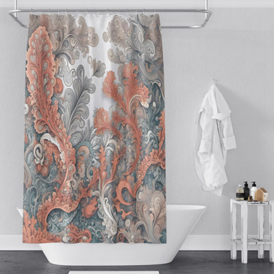 Rideau de douche Damas