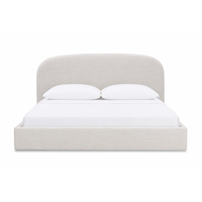 Mele Linen Upholstered Round Bed