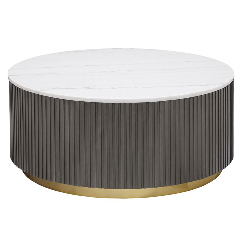 Nugene Round Marble Top Coffee Table