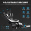 Fauteuil de jeu ergonomique de style course avec support lombaire massant et repose-pieds-1659343350