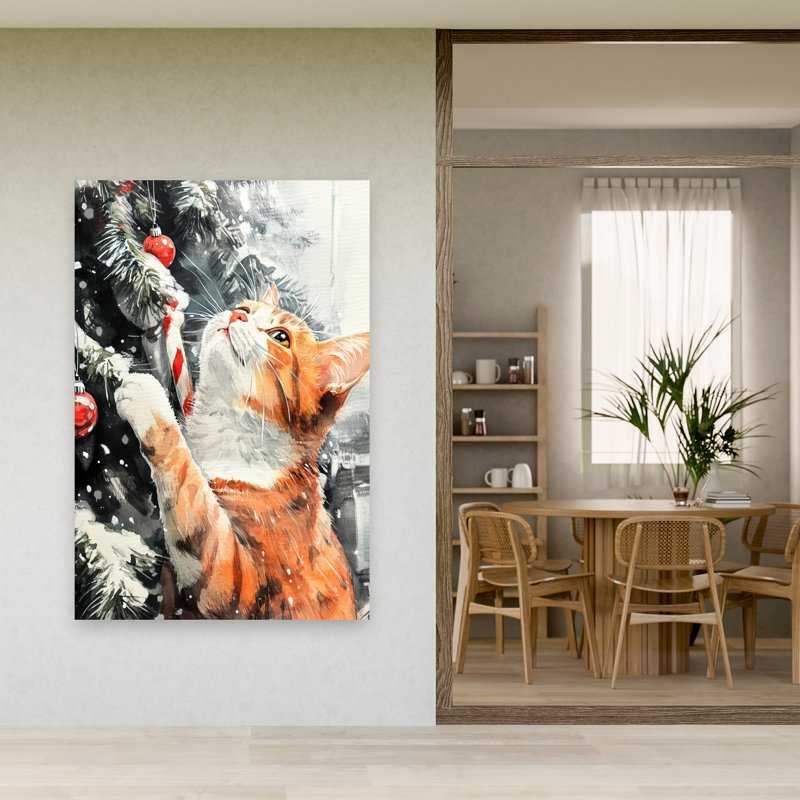 Arbre de Noël contemporain curieux, H 60 po x l 40 po