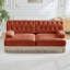 Canapé Chesterfield en velours doux capitonné à boutons-1926184430