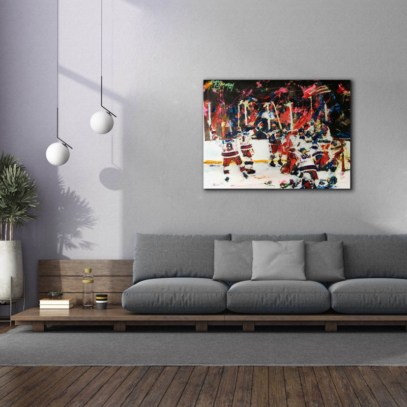 Latrista Latitude Run «USA Maricle On Ice» par Murray Henderson, reproduction d'art sur toile, H 40 po x l 54 po x P 1,5 po