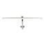 Conklin Chrome Integrated LED Outdoor Flush Mount