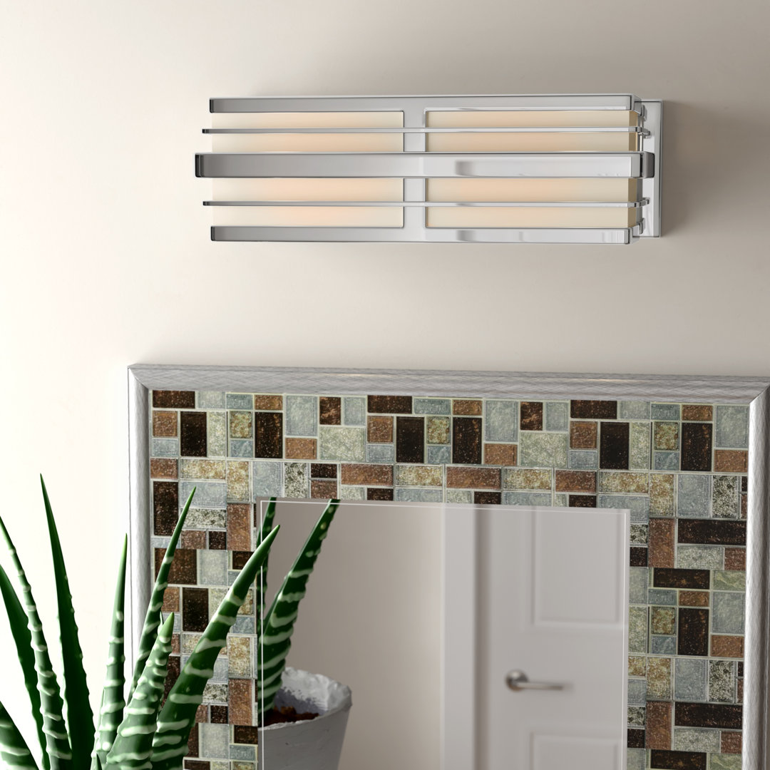 Winton 2-Light Dimmable Bath Bar Hinkley Shade 