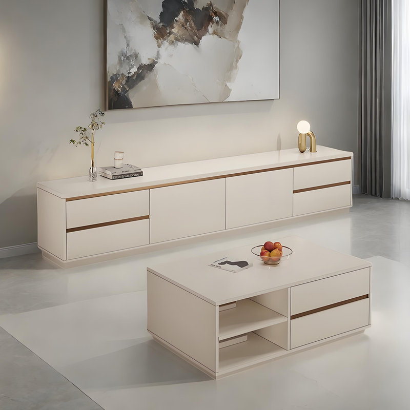 Ensemble de table basse et meuble télé Modern Minimalist