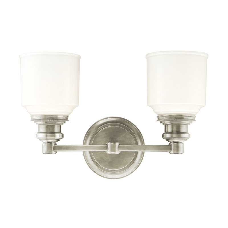 Éclairage pour meuble-lavabo 2 lumières Windham, Nickel satiné