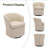 Faux Leather Swivel Accent Chair-1732341700