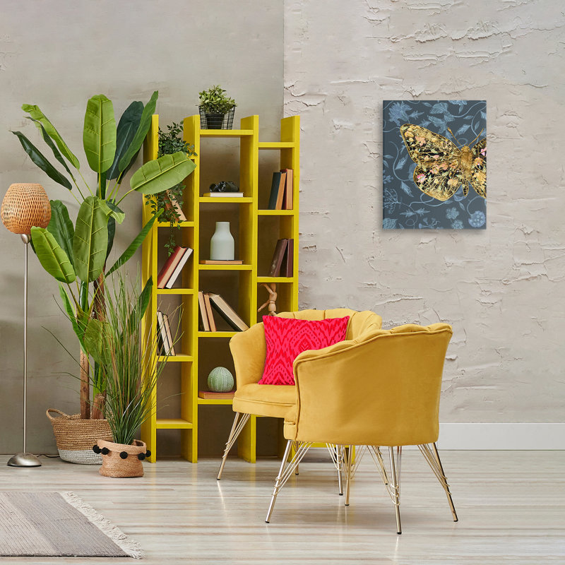 Art mural sur toile Glam Traditional Butterfly par Melissa Wang, H 20 po x l 16 po