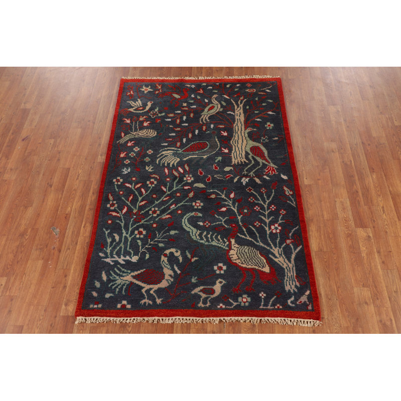 Tapis oriental à motif animalier Ziegler