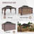 Outdoor Aluminum Frame Hardtop Patio Gazebo-93681572
