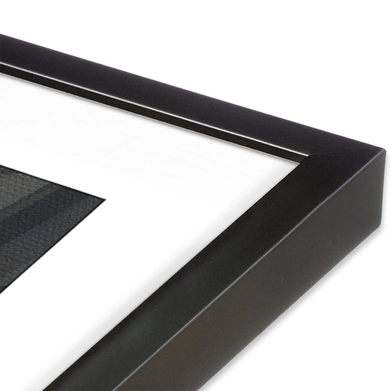 Impression sur toile Eclipsed Onyx Tangle II, 13.75" H x 13.75" W, Cadre en zinc patiné