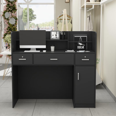 Reception Desk With Lockable Drawers Reception Counter Office Front Desk