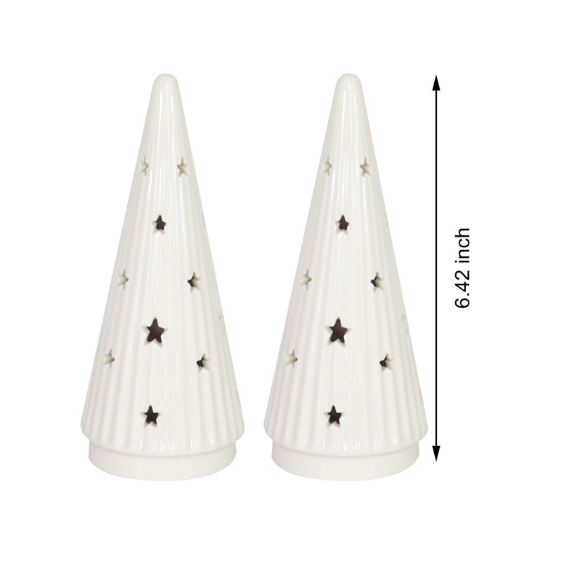 5 pc Ceramic LED Holiday Village Set
