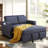 Vadims Upholstered 48.5'' Reclining Sleeper Sofa-1011712057