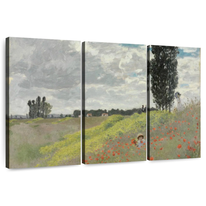 Alvord A Walk In The Meadows At Argenteuil, H 20 po x l 33 po
