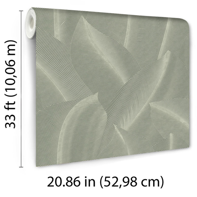 Papier peint Allure Leaf Moss, Vert
