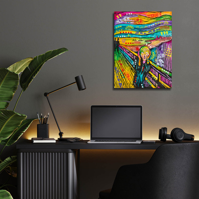 «Colorful Scream» par Dean Russo, H 16 po x l 12 po x P 0,13 po