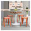 Tabouret carré en plastique empilable Dantoni-1144484271