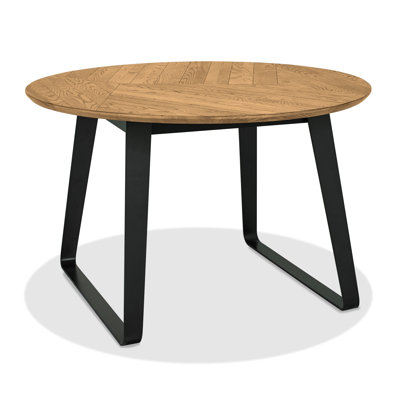 Ashkum Round Metal Base Dining Table