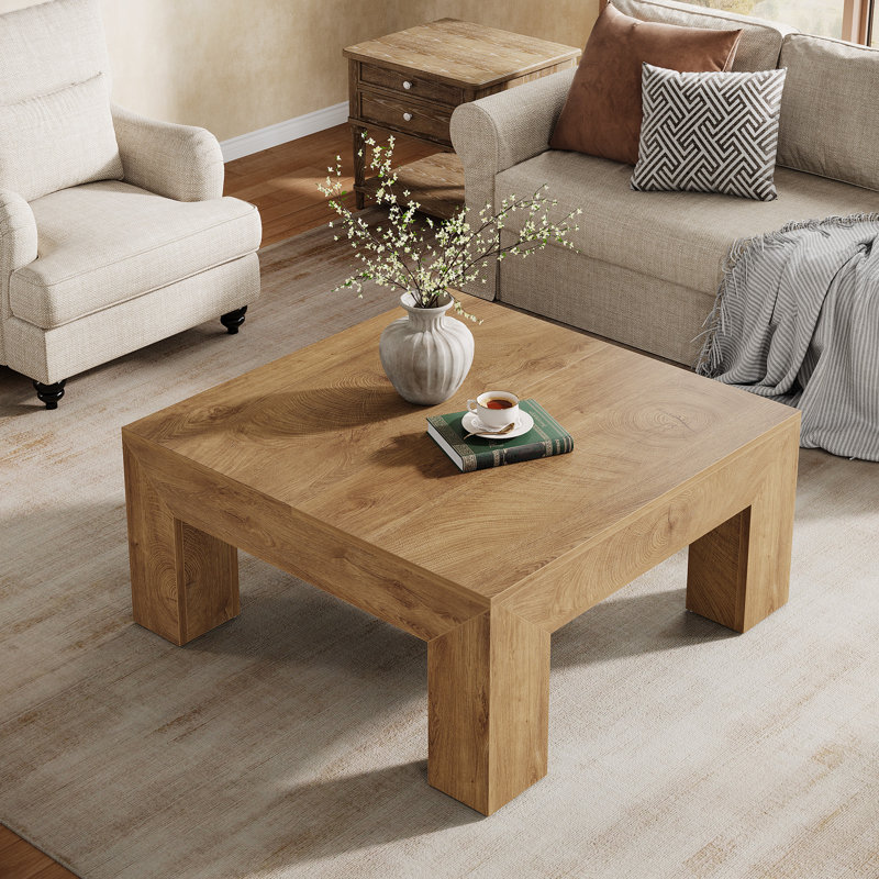 Table basse Farmhouse, Brun jaune