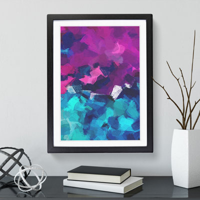 XV1022-462X Adjusted Memory Abstract - Single Picture Frame Painting