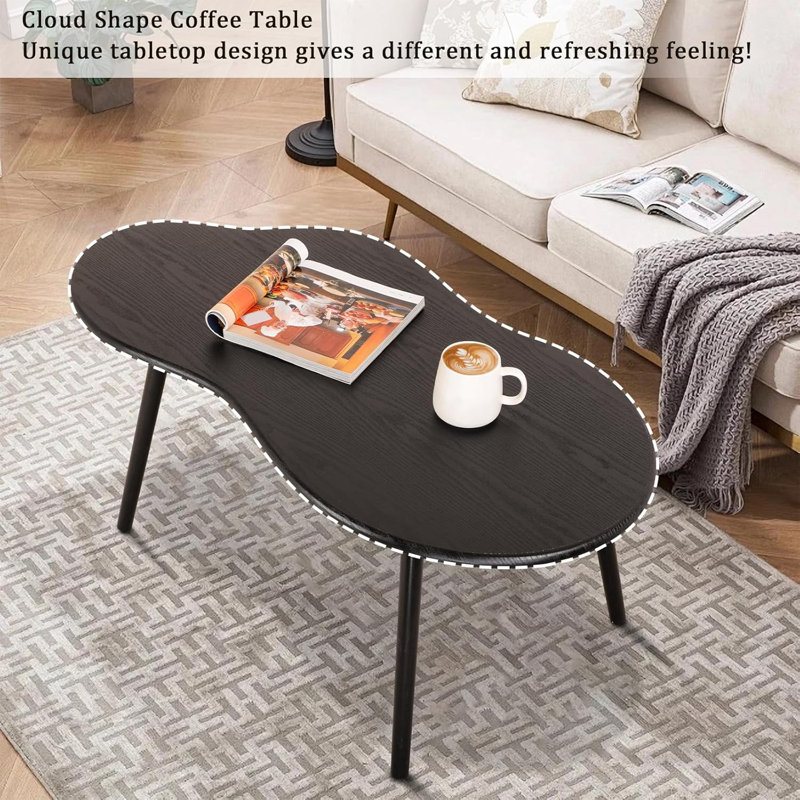 Small Coffee Table Cloud Coffee Table Modern Centre Table Floor Table Irregular Coffee Tables Suitable For Living Room Small Spaces
