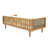3 Seater Patio Sofa Daybed With Rattan Arms-640831823