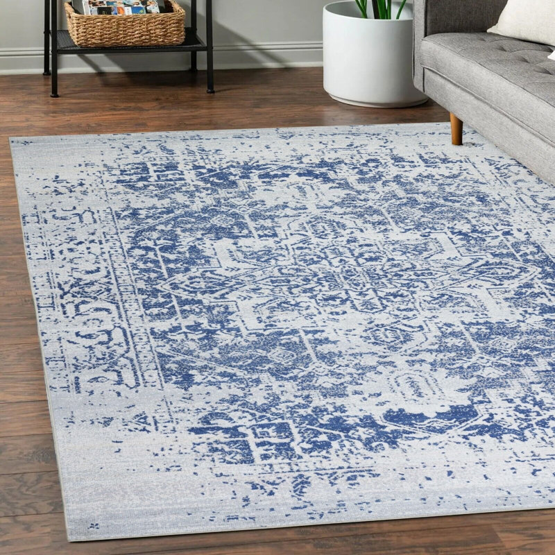 Washable Oriental Indoor Rug, Rectangle 4' x 6'