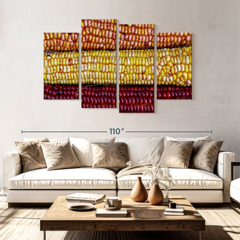 Harnek Indian Corn Varieties, 54" H x 84" W